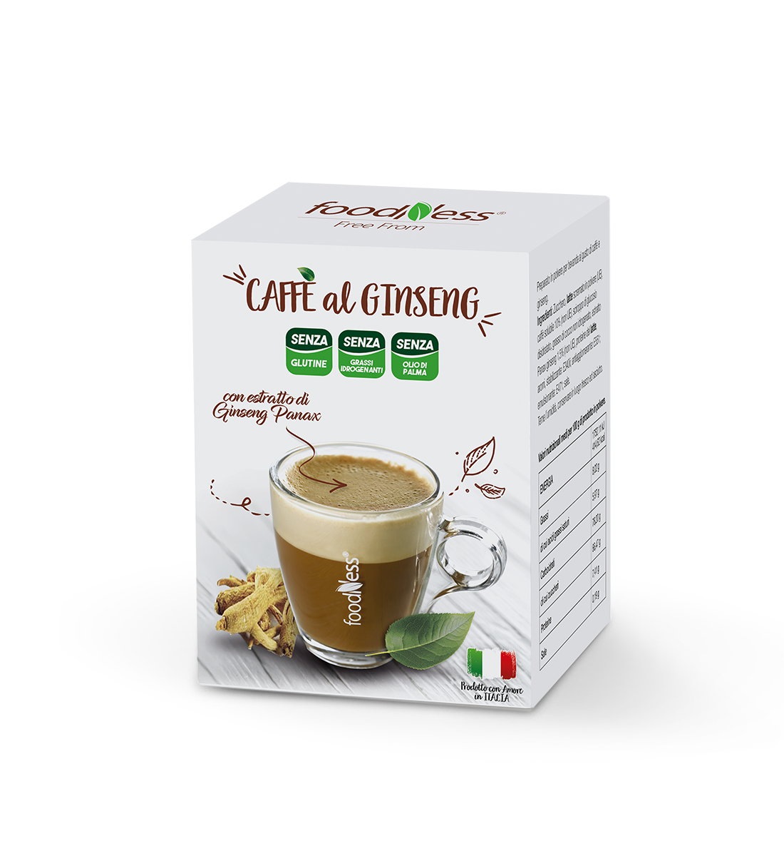 Caffè al Ginseng con zucchero di canna