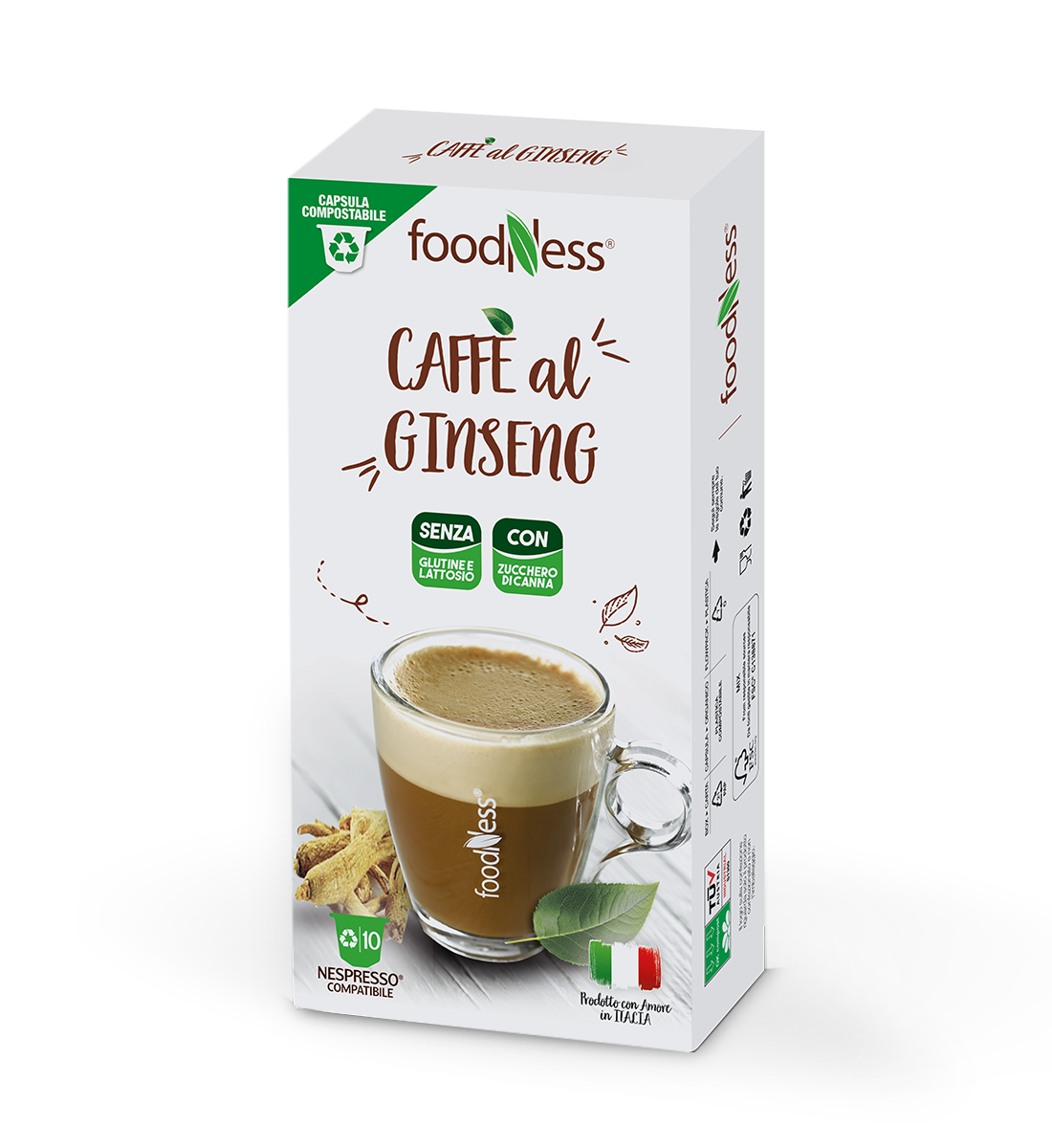 Caffè al Ginseng con zucchero di canna