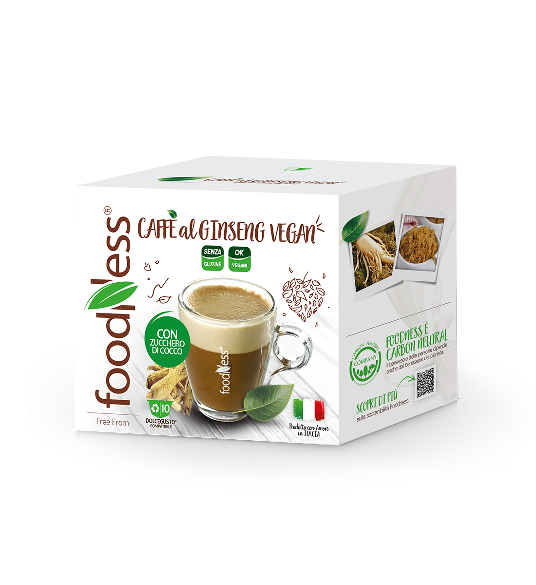 Caffè al Ginseng Vegan con zucchero di cocco